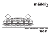 marklin E 18 Série Mode D'emploi
