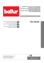 baltur TBG 1600 MC Manuel D'instructions Pour L'installation, L'utilisation Et L'entretien