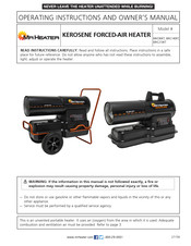 Mr. Heater MHC210KT Instructions D'utilisation Et Manuel Du Propriétaire