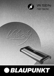 Blaupunkt Velocity VPA 1500 Pro Mode D'emploi