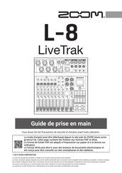 Zoom LiveTrak L-8 Guide De Prise En Main