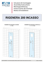 HAFRO RIGENERA 200 INCASSO IN CORIAN Notice D'installation