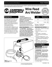 CHAMPBELL HAUSFELD WG2020 Manuel D'utilisation Et Liste De Pièces