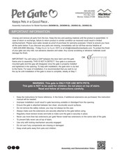 Midwest Pet Gate 2939SG-GL Instructions De Montage