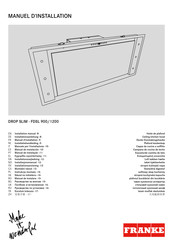 Franke DROP SLIM-FDSL 900 Manuel D'installation