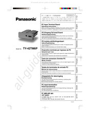 Panasonic TY-42TM6P Mode D'emploi