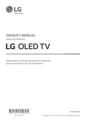 LG OLED65E9 Serie Mode D'emploi