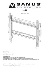 Sanus VisionMount LL22 Mode D'emploi