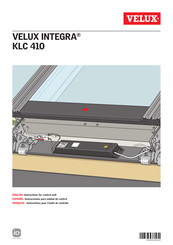 Velux integra KLC 410 Instructions