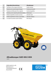 Güde Allraddumper GAD 400.1/4X4 Traduction Du Mode D'emploi D'origine