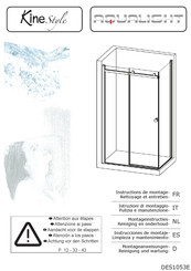 Kinedo AQUALIGHT Kinestyle C+F Instructions De Montage