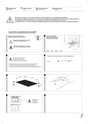 ETNA KI130ZT Instructions D'installation