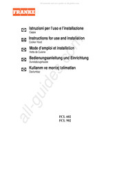 Franke FCL 902 Mode D'emploi Et Installation