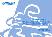 Yamaha YFM80RX Manuel Du Propriétaire