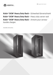 Vertiv Knurr DCM Heavy Duty Rack Instructions De Montage