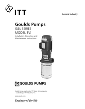 ITT Goulds Pumps SVI Instructions D'installation, D'utilisation Et D'entretien