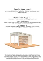 Palmako Pavilion PAV-4236-1I-1 Notice De Montage