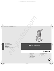 Bosch GMR 1 Professional Notice Originale