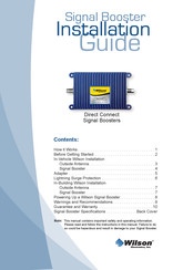 Wilson Signal Boosters Manuel D'installation