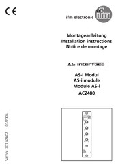 IFM Electronic AS-i AC2480 Notice De Montage