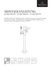 Dornbracht Villeroy & Boch 25 863 965-FF Instructions De Montage