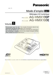Panasonic 3D PROFESSIONAL AG-HMX100P Mode D'emploi