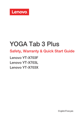 Lenovo YOGA Tab 3 Plus Guide De Démarrage Rapide