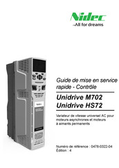 Nidec Unidrive HS72 Guide De Mise En Service Rapide