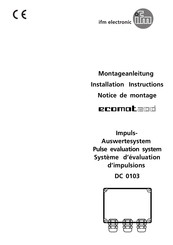 IFM Electronic ecomat 200 DC 0103 Notice De Montage