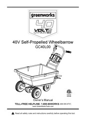 GreenWorks GC40L00 Manuel D'instructions