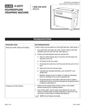 Uline H-2079 Mode D'emploi