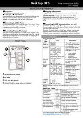 V7 UPS1P600E Mode D'emploi