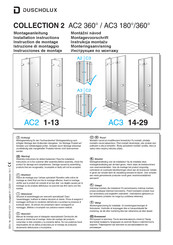 Duscholux AC3 Instructions De Montage