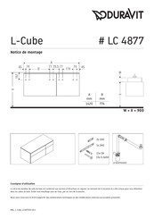 Duravit L-Cube Notice De Montage