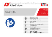 Allied Vision Goldeye CL Guide De Démarrage Rapide