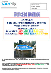 Piscines-france 20207 Notice De Montage