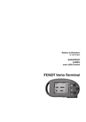 Pottinger Landsberg FENDT Vario-Terminal Notice D'utilisation