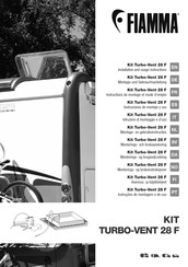 Fiamma Kit Turbo-Vent 28 F Instructions De Montage Et Mode D'emploi