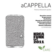 KREAFUNK aCAPPELLA care Manuel D'utilisation