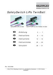 Multiplex SAFETY-SWITCH LiPo TwinBatt Instructions