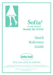 Baby Lock Sofia 2 Guide De Référence
