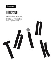 Lenovo ThinkVision T23i-20 Guide De L'utilisateur
