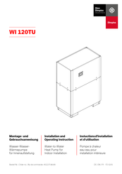 Dimplex WI 120TU Instructions D'installation Et D'utilisation