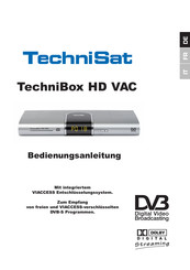 TechniSat TechniBox HD VAC Mode D'emploi