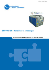 BAC DFCV-EC9124 Serie Instructions De Manutention Et D'installation