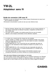 Casio YW-2L Guide De Connexion