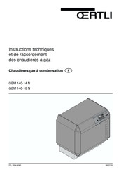 OERTLI GBM 140-18 N Instructions Techniques