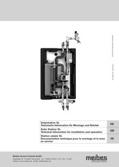 meibes XL Documentation Technique Pour Le Montage Et La Mise En Service