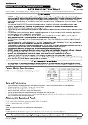 Invacare 65650R Instructions De Montage, D'installation Et D'utilisation