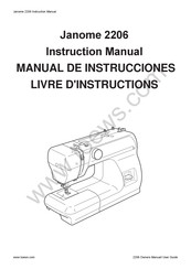 Janome 2206 Livre D'instructions